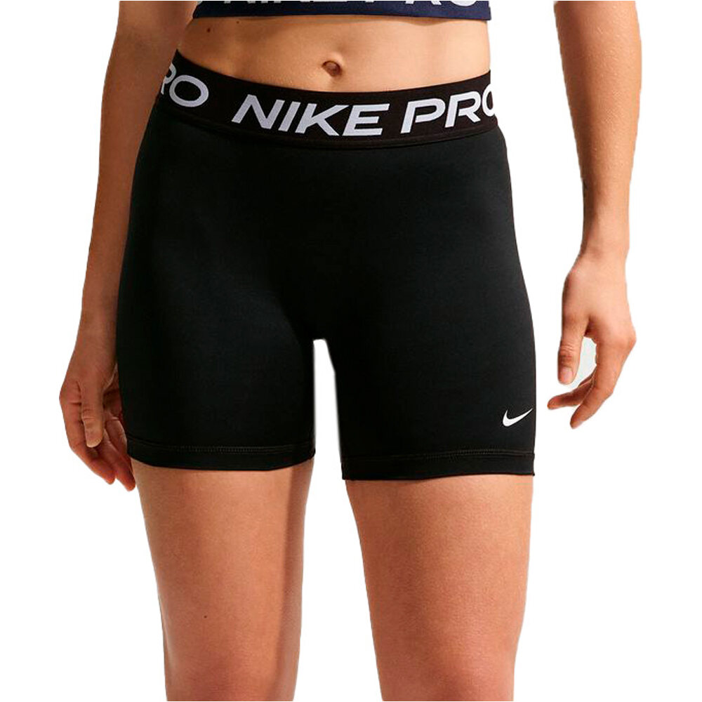 Nike pantalones y mallas cortas fitness mujer W NP DF 365 MR 5IN SHORT USM vista frontal