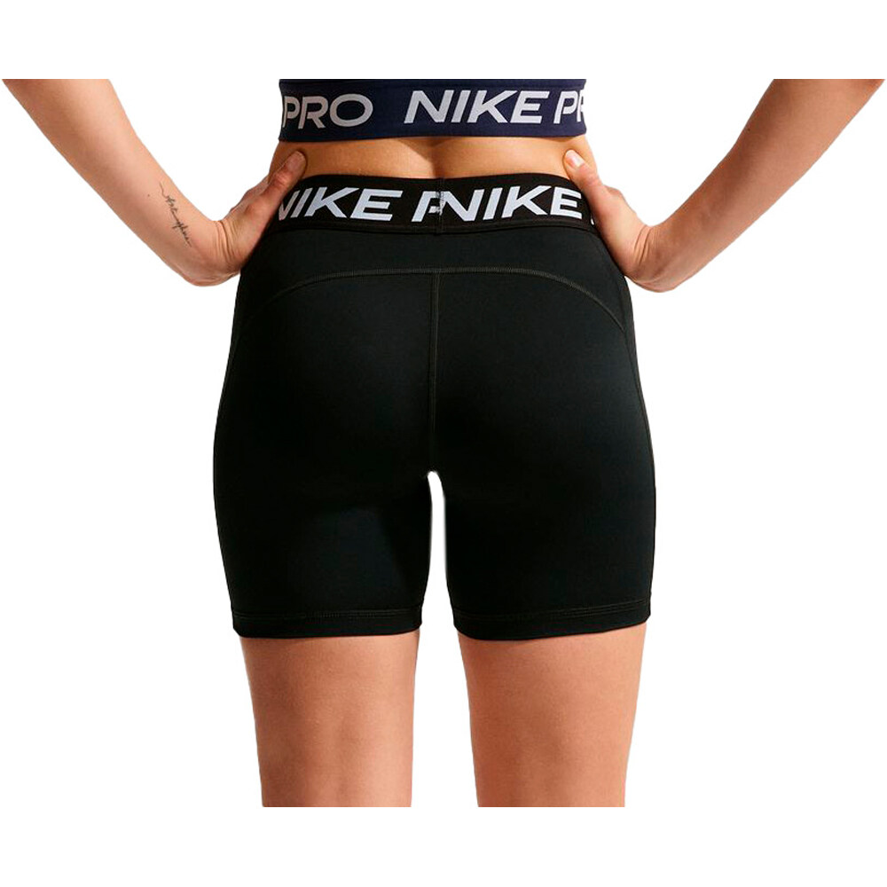 Nike pantalones y mallas cortas fitness mujer W NP DF 365 MR 5IN SHORT USM vista trasera
