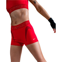 Nike pantalones y mallas cortas fitness mujer W NP DF MR 3IN SHORT TT GRX vista detalle