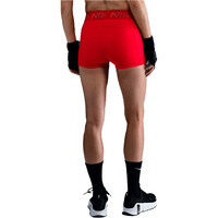 Nike pantalones y mallas cortas fitness mujer W NP DF MR 3IN SHORT TT GRX vista trasera