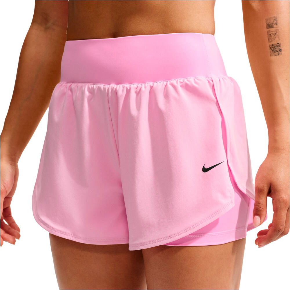 Nike pantalones y mallas cortas fitness mujer W NP DF SCULPT 2N1 3IN HR SHRT vista detalle