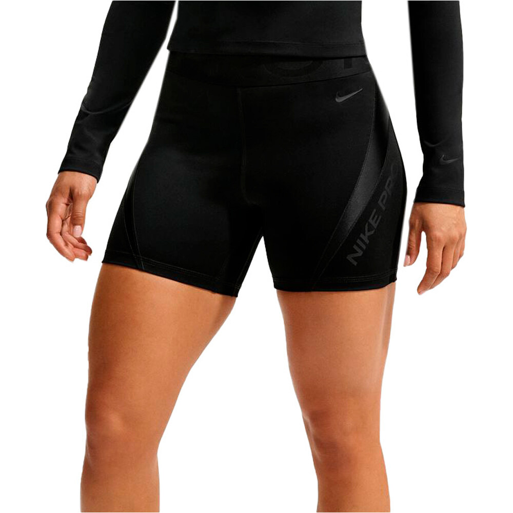 Nike pantalones y mallas cortas fitness mujer W NP DF SCULPT 5IN SHORT GG vista frontal