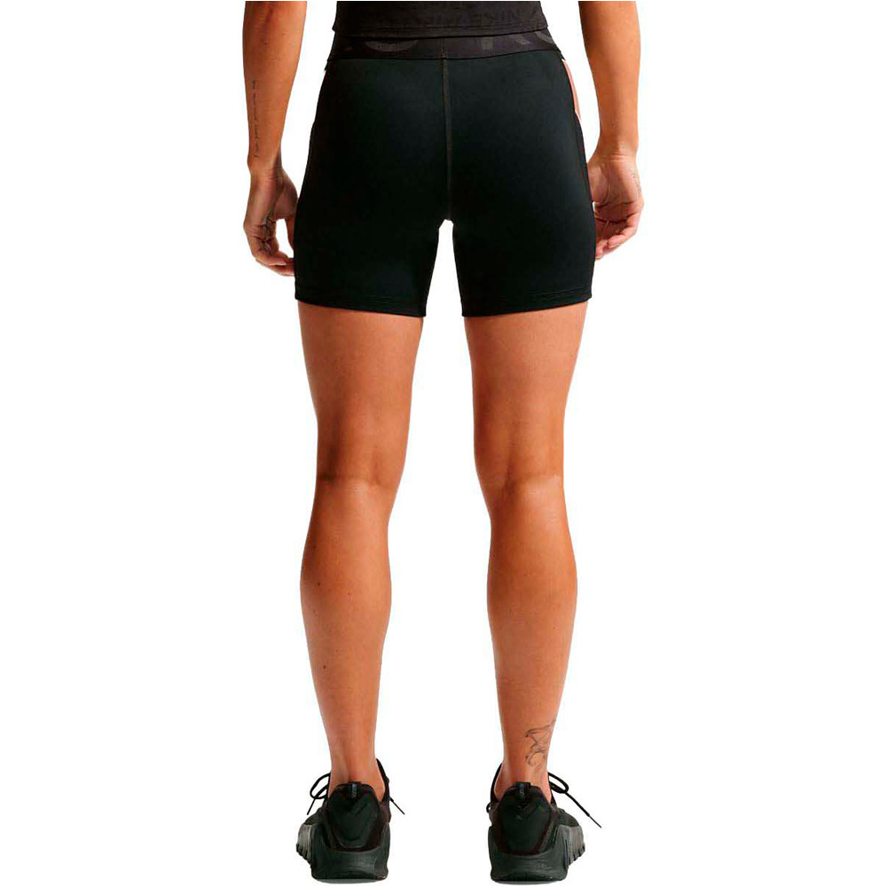 Nike pantalones y mallas cortas fitness mujer W NP DF SCULPT 5IN SHORT GG vista trasera