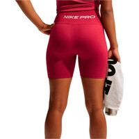 Nike pantalones y mallas cortas fitness mujer W NP DF SMLS HR 5IN SHORT WT vista trasera