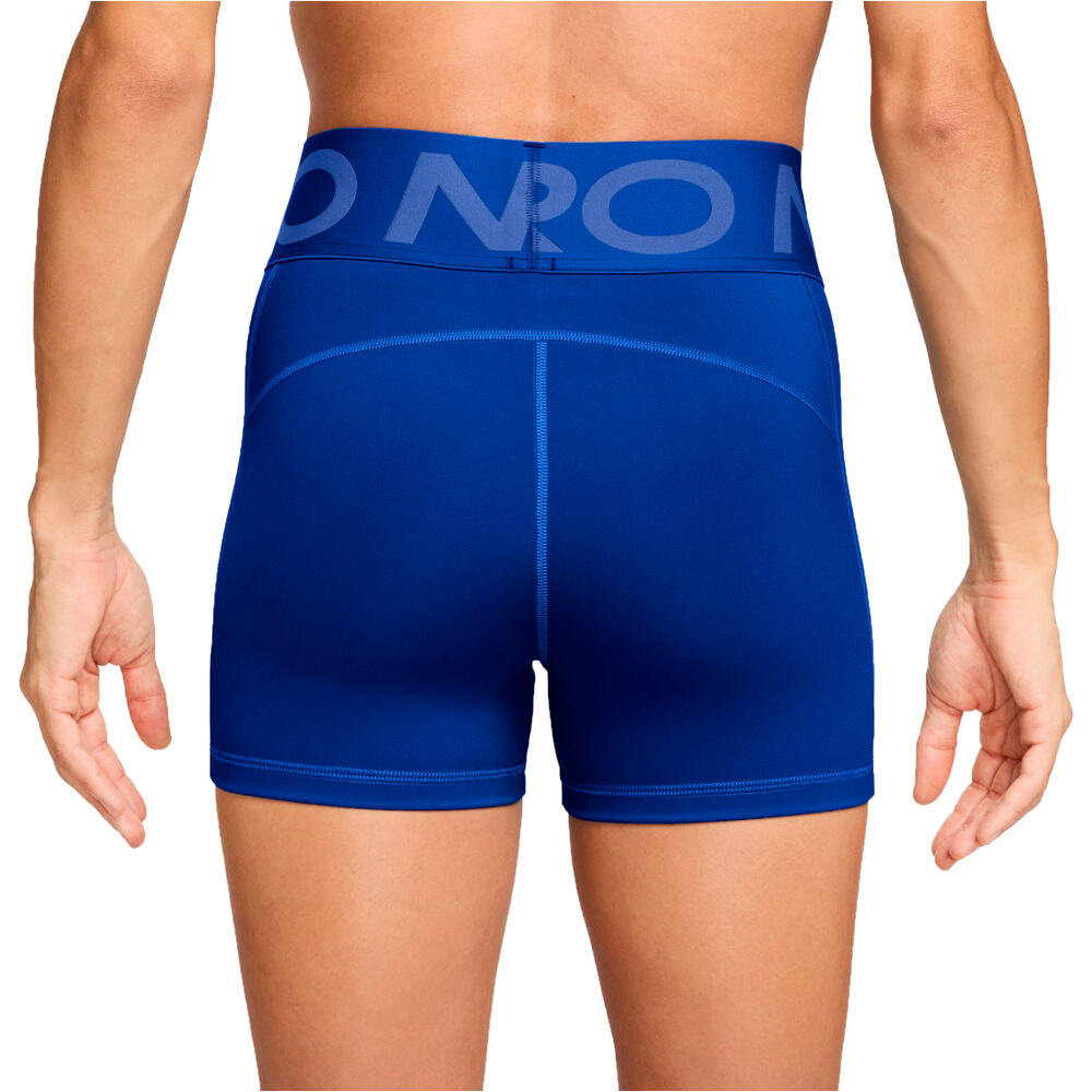 Nike pantalones y mallas cortas fitness mujer W NP SCULPT DF HR 3IN SHORT vista trasera