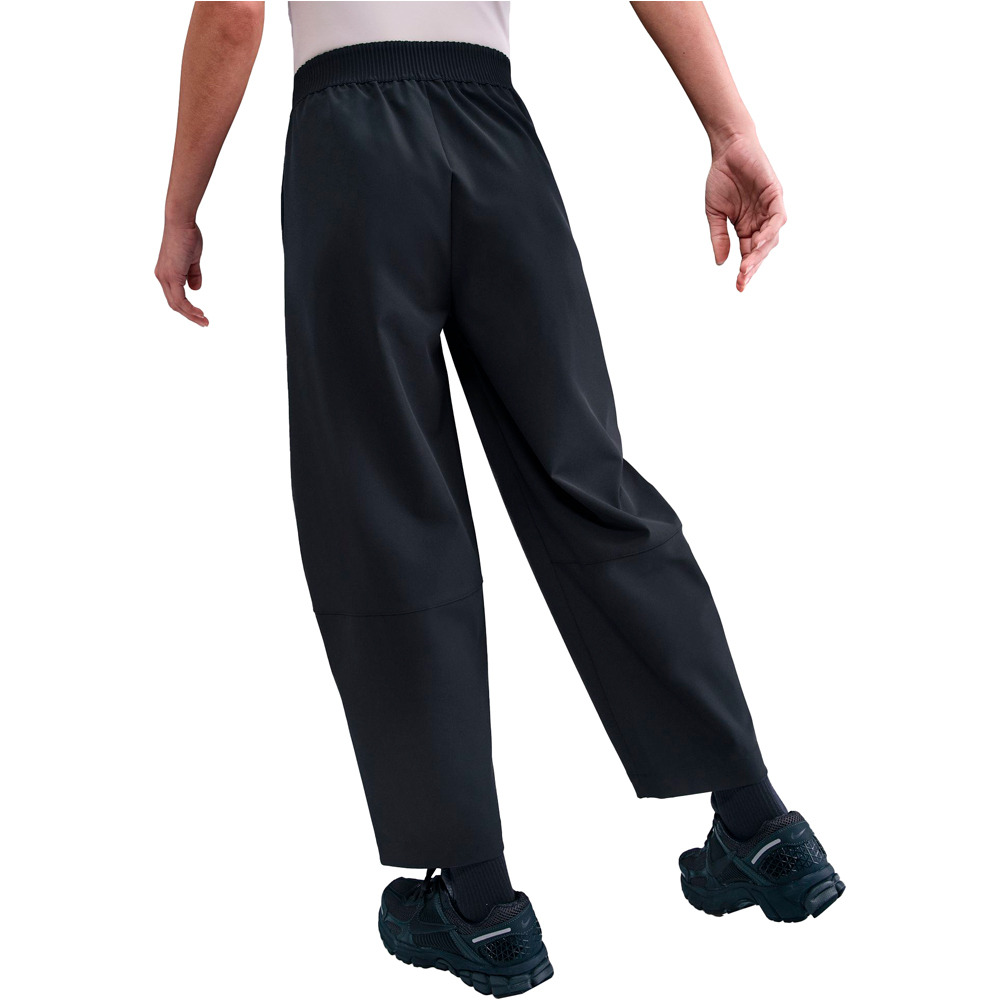 Nike pantalones y mallas largas fitness mujer W NK 24.7 DF HR BARREL PANT vista trasera