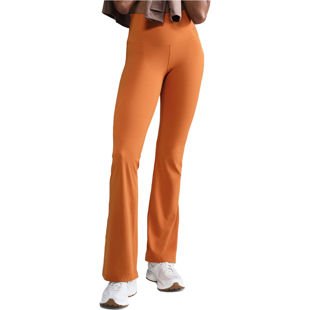 Nike pantalones y mallas largas fitness mujer W NK DF ZENVY HR FLARE vista frontal