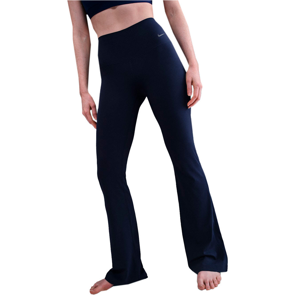 Nike pantalones y mallas largas fitness mujer W NK DF ZENVY HR FLARE vista frontal