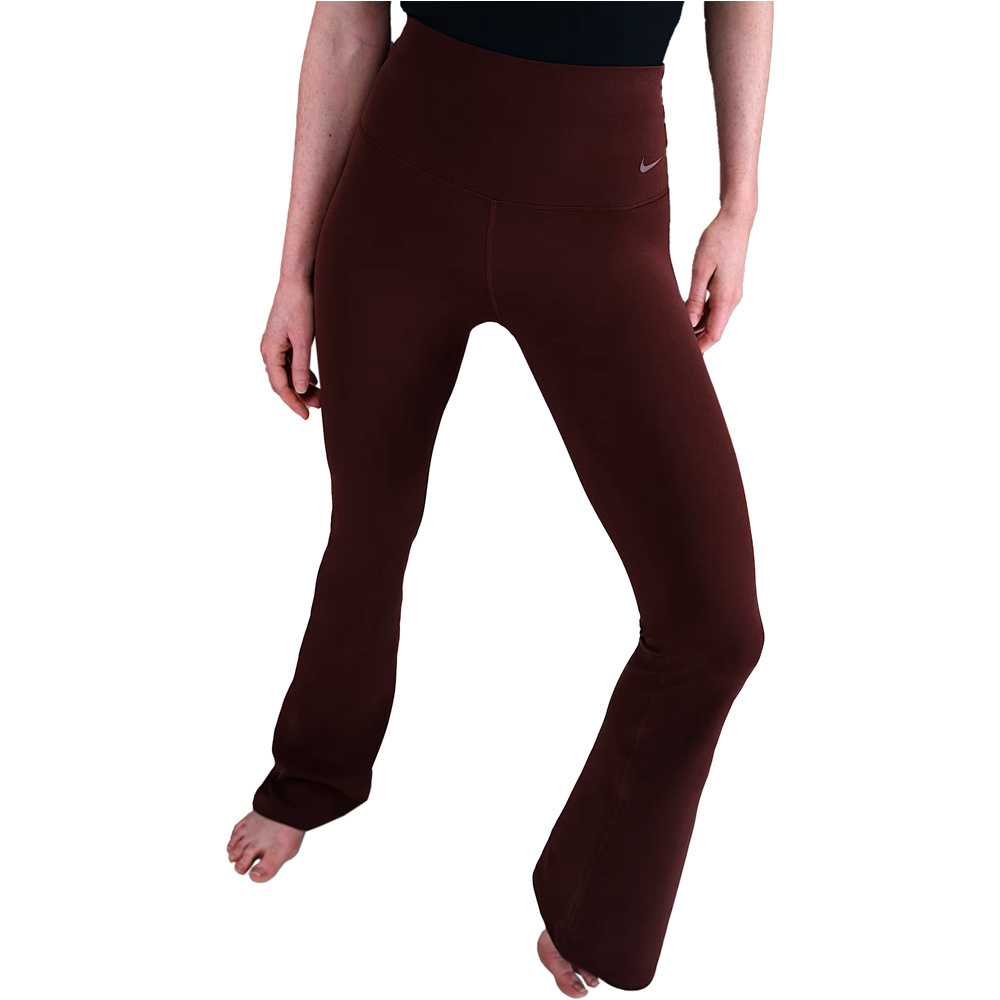 Nike pantalones y mallas largas fitness mujer W NK DF ZENVY HR FLARE vista frontal