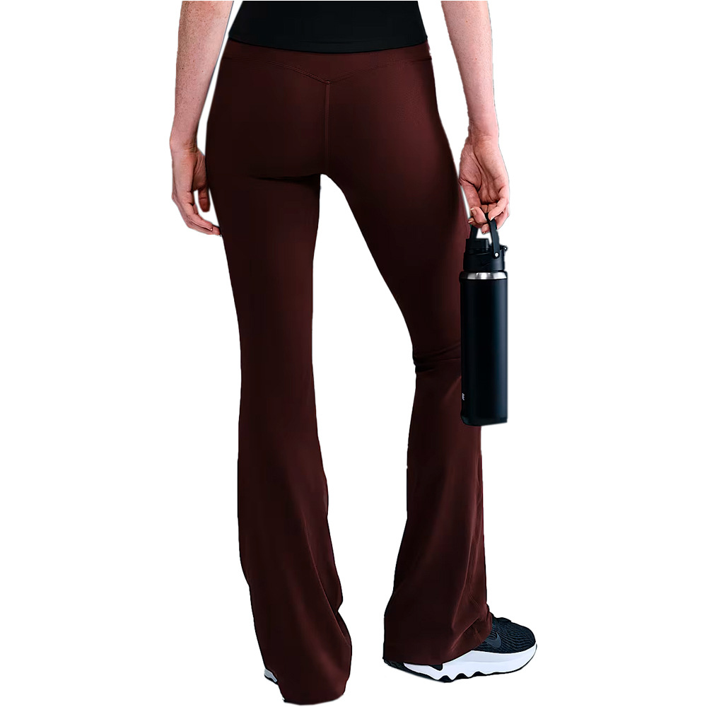 Nike pantalones y mallas largas fitness mujer W NK DF ZENVY HR FLARE vista trasera