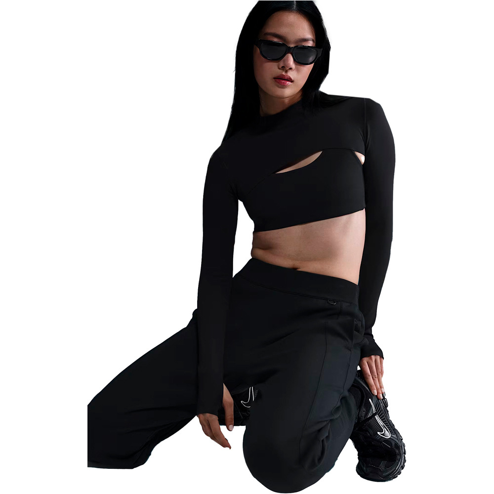 Nike pantalones y mallas largas fitness mujer W NK ETC DF MR JOGGER SOFT KNT vista detalle