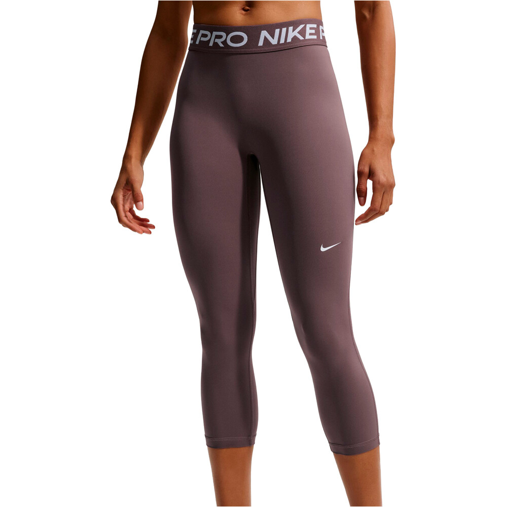 Nike pantalones y mallas largas fitness mujer W NP DF 365 MR CROP TIGHT USM vista frontal