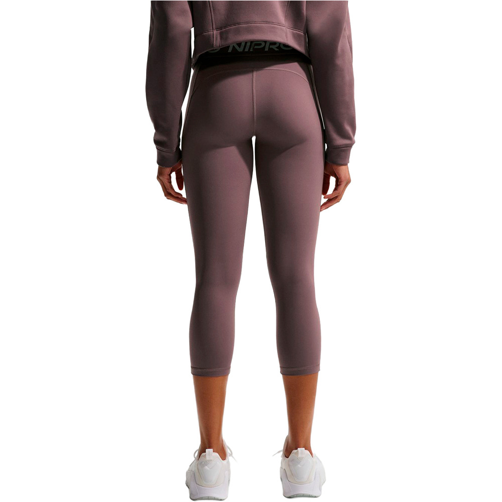 Nike pantalones y mallas largas fitness mujer W NP DF 365 MR CROP TIGHT USM vista trasera
