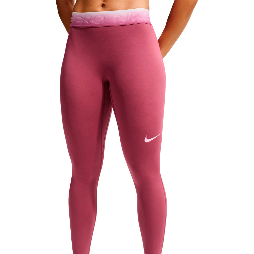 Nike pantalones y mallas largas fitness mujer W NP DF MR 7/8 TIGHT TT GRDNT vista detalle