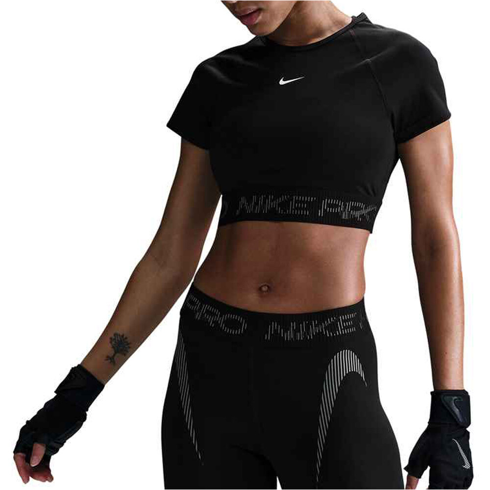 Nike pantalones y mallas largas fitness mujer W NP DF MR 7/8 TIGHT TT GRX vista frontal