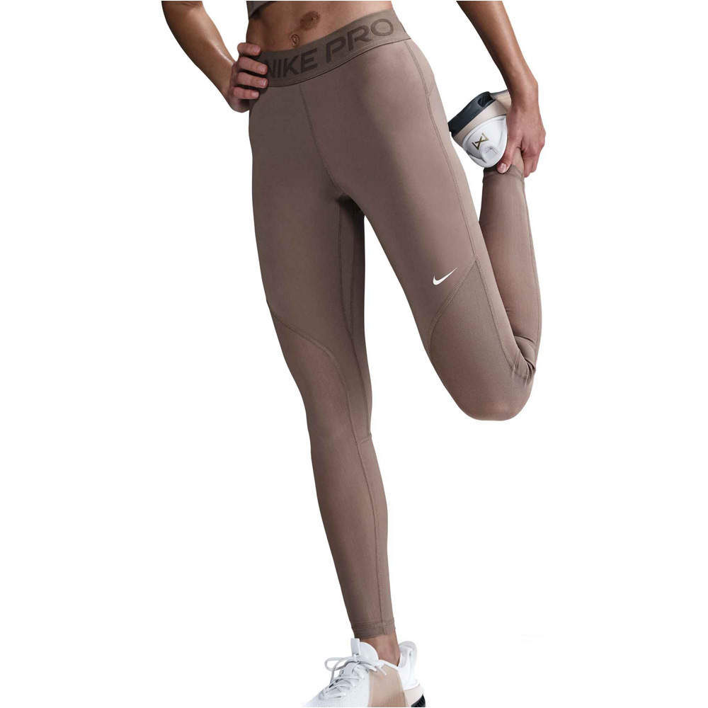 Nike pantalones y mallas largas fitness mujer W NP DF MR TIGHT GG MESH 03