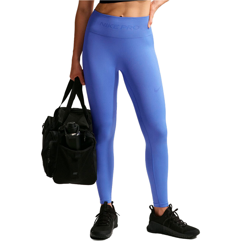 Nike pantalones y mallas largas fitness mujer W NP DF SMLS HR 7/8 TIGHT vista frontal