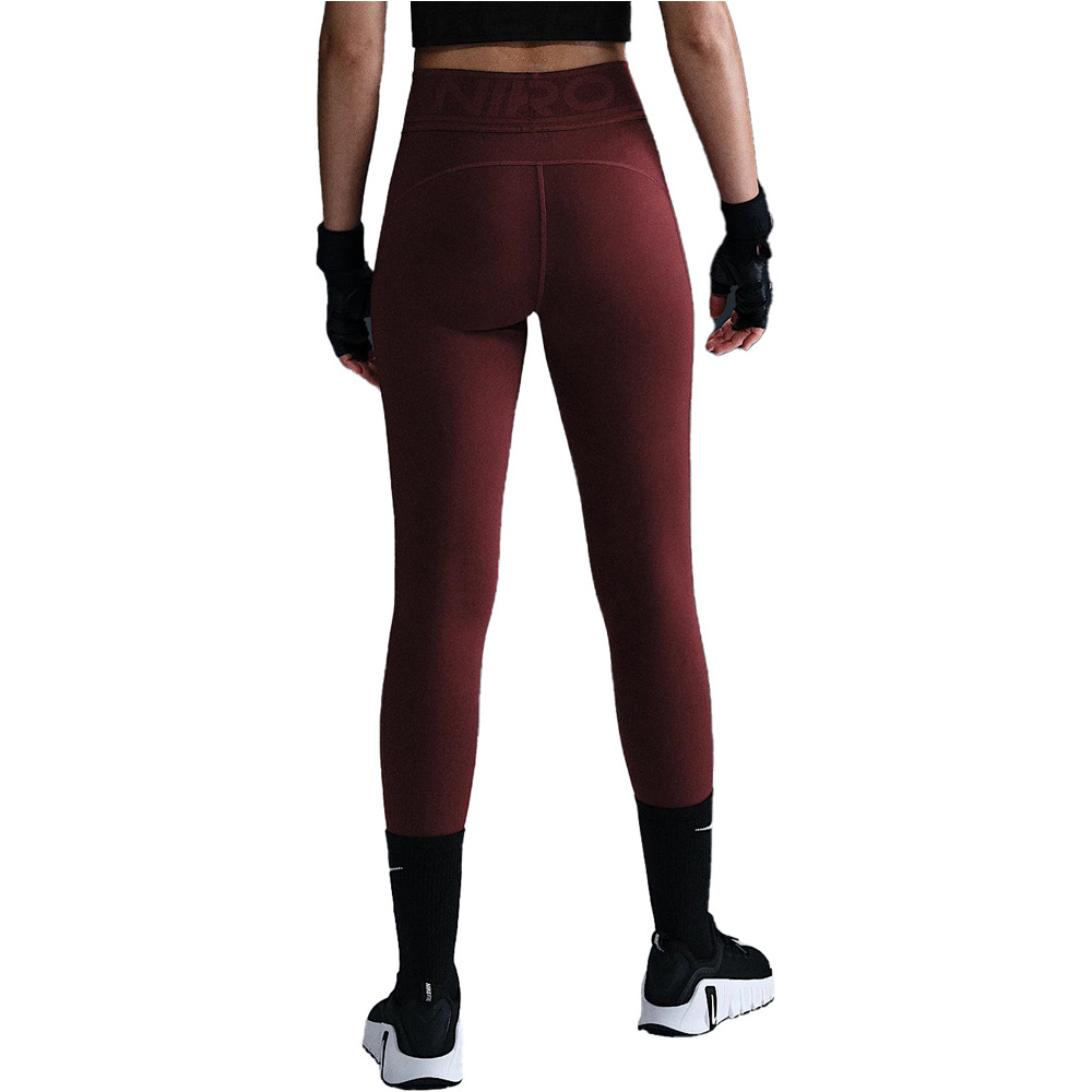Nike pantalones y mallas largas fitness mujer W NP SCULPT DF HR TIGHT GG vista trasera