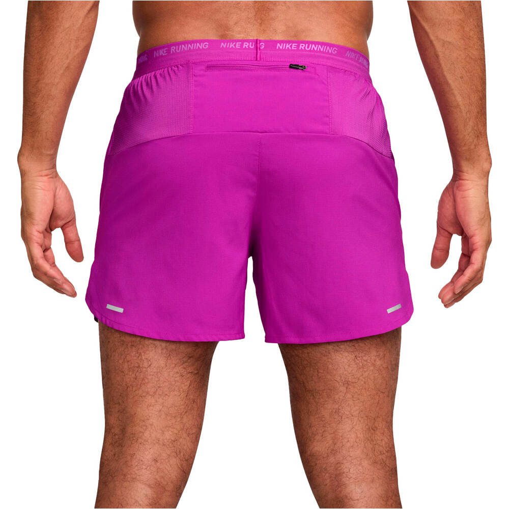 Nike pantaloneta técnica hombre M NK DF STRIDE 5IN BF SHRT vista trasera