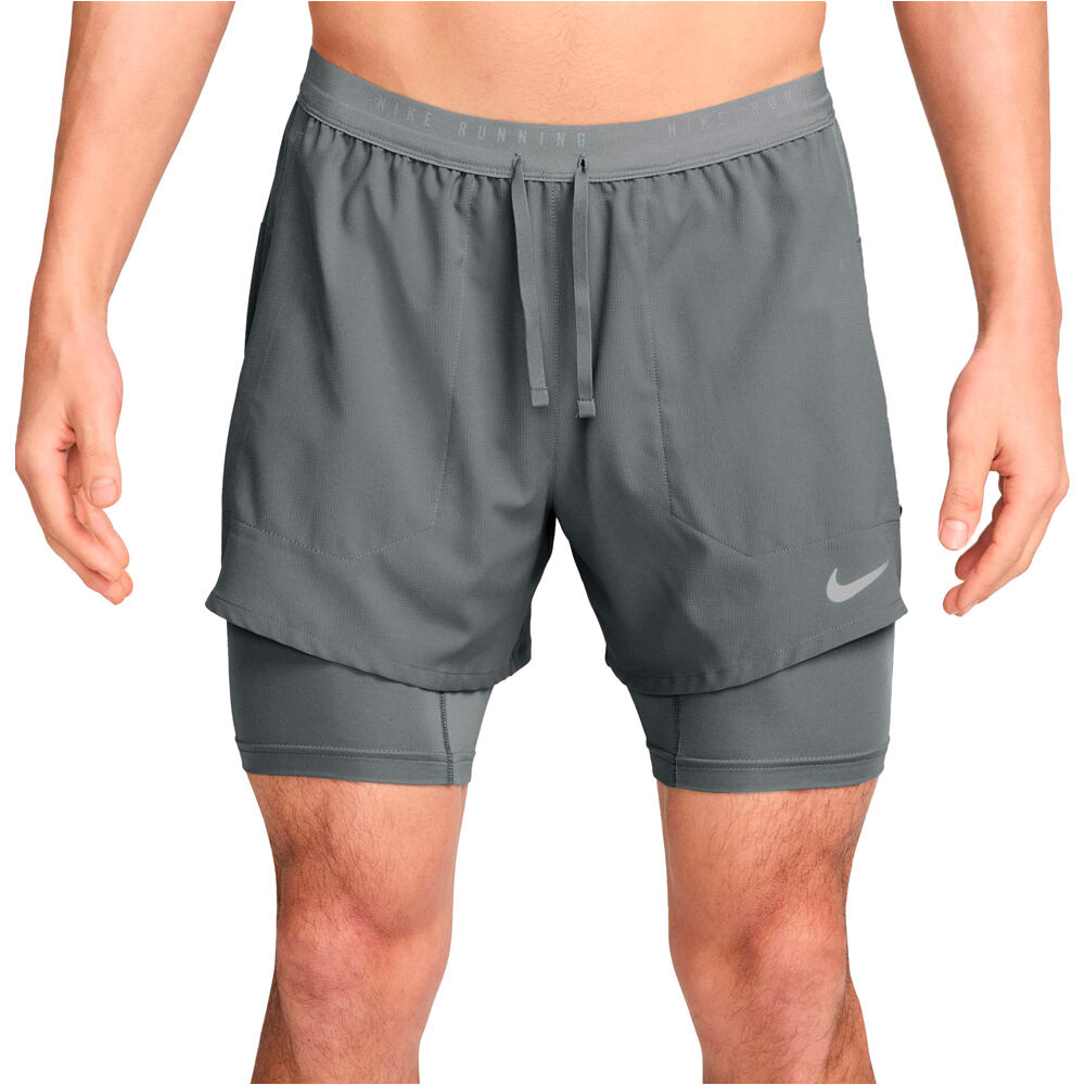 Nike pantaloneta técnica hombre M NK DF STRIDE 5IN HYBRID SHRT vista frontal