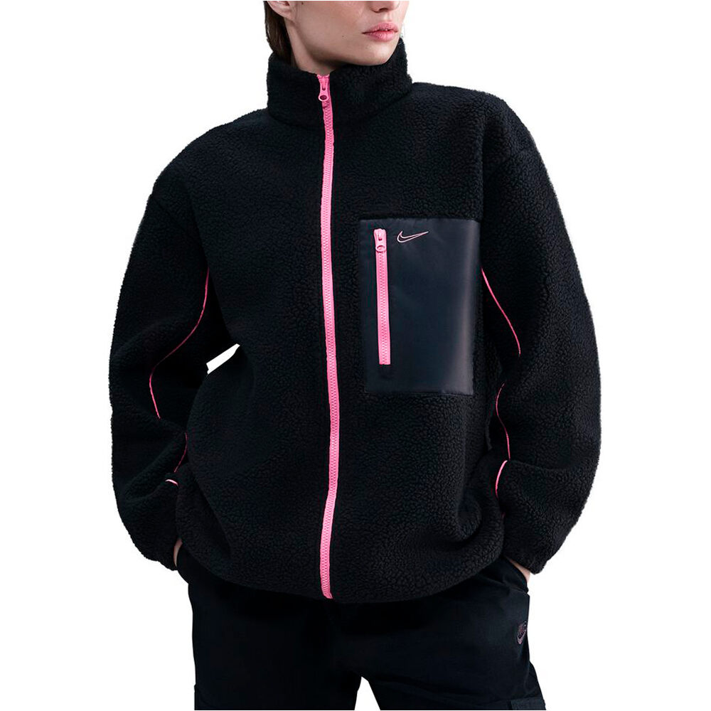Nike polar mujer W NSW SHERPA FULL ZIP JKT vista frontal