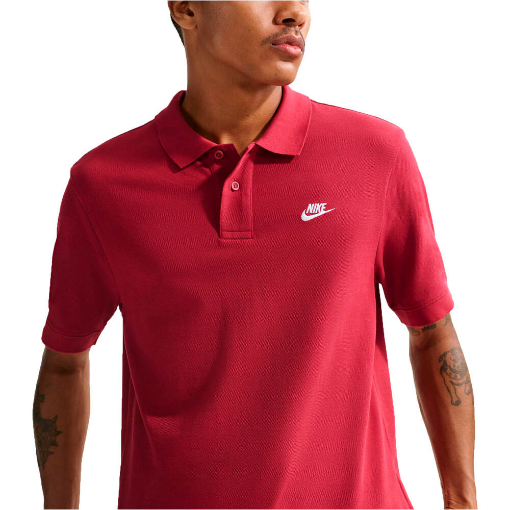 Nike polo manga corta hombre M NK CLUB SS POLO PIQUE vista detalle