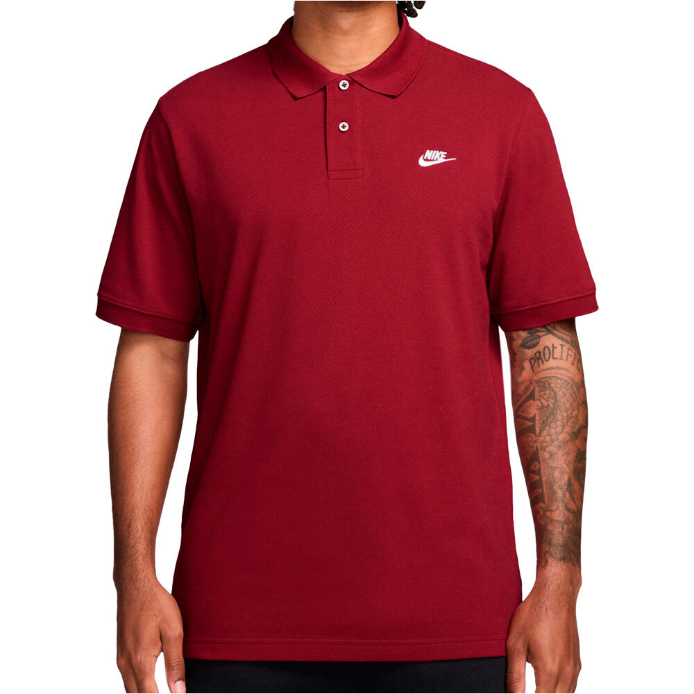 Nike polo manga corta hombre M NK CLUB SS POLO PIQUE vista frontal