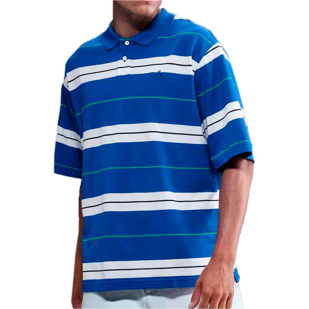 Nike polo manga corta hombre M NK CLUB SS POLO STRIPE CLCT vista frontal