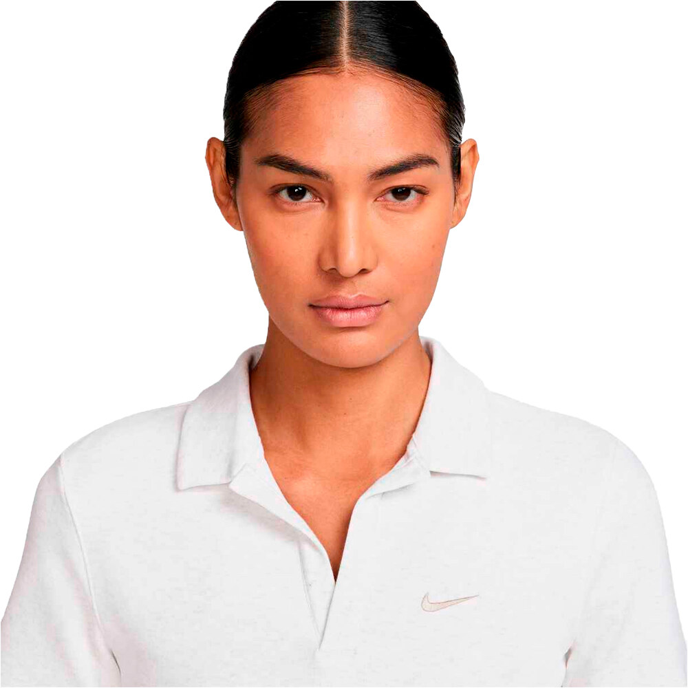 Nike polo manga corta mujer W NSW ESSNTL SS POLO CRP TOP vista detalle
