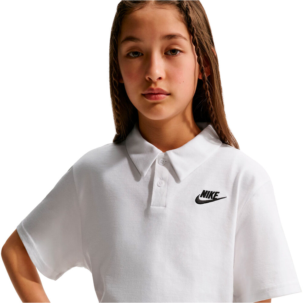 Nike polo manga corta niño K NSW CLUB KNIT SS POLO LBR vista detalle