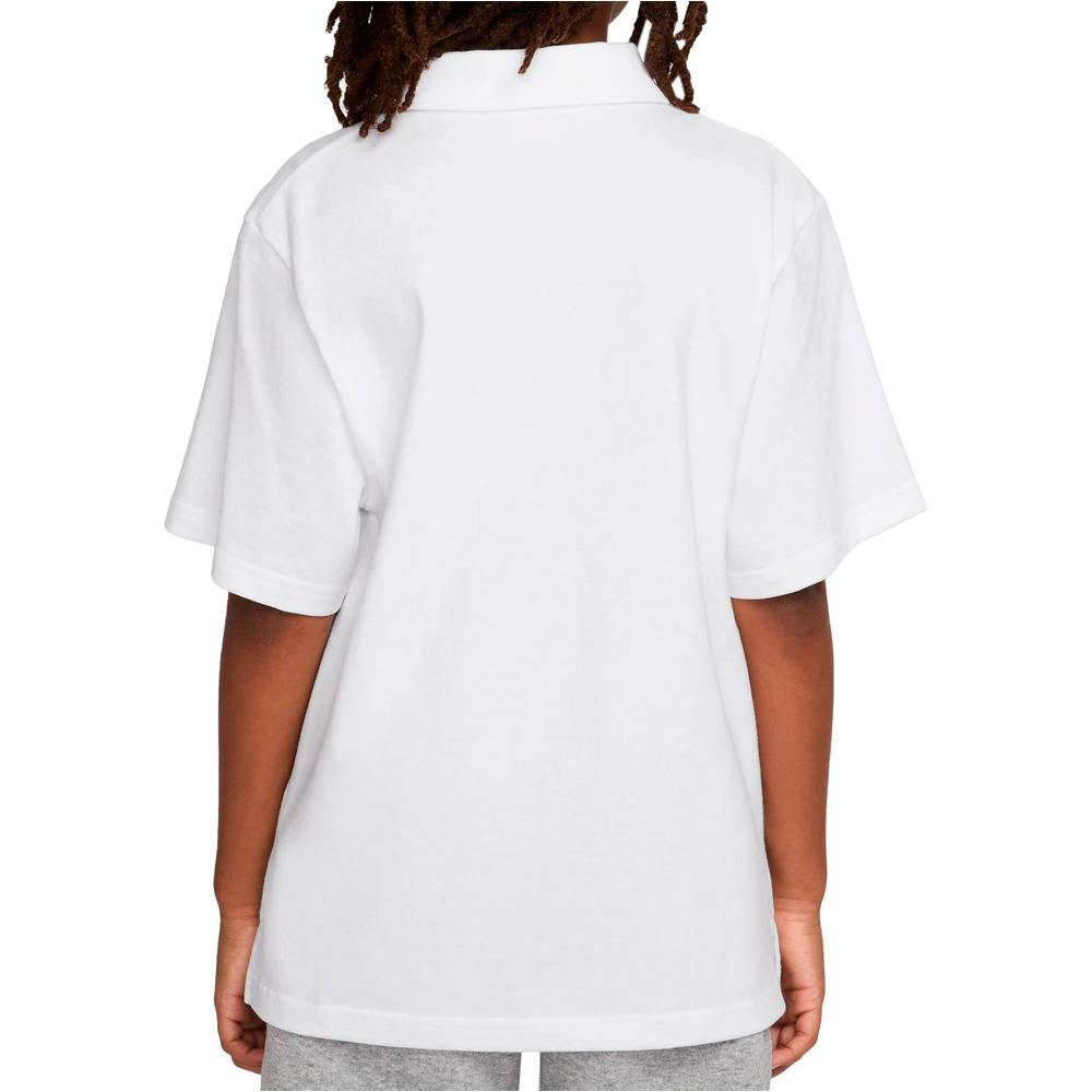 Nike polo manga corta niño K NSW CLUB KNIT SS POLO LBR vista trasera