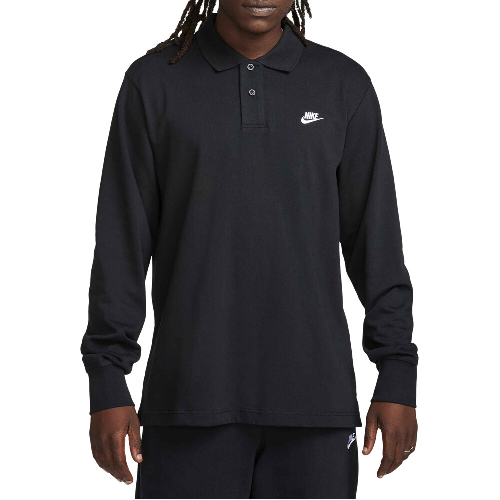 Nike polo manga larga hombre M NK CLUB KNIT LS POLO vista frontal
