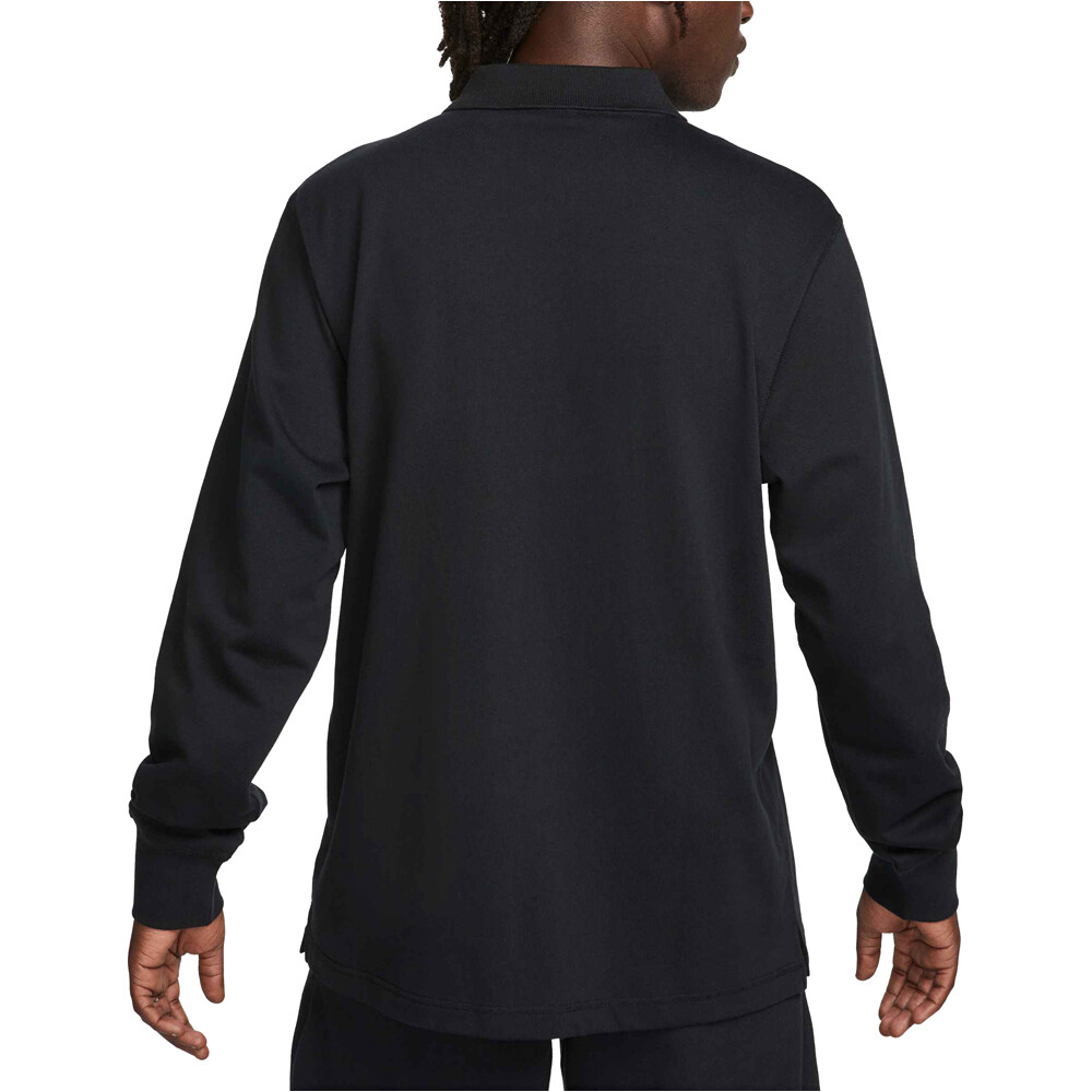 Nike polo manga larga hombre M NK CLUB KNIT LS POLO vista trasera