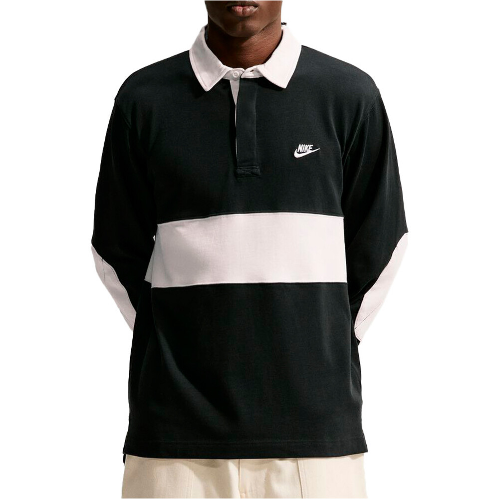 Nike polo manga larga hombre M NK CLUB LS  RUGBY TOP vista frontal