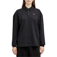 Nike polo manga larga mujer W NSW ESSNTL OS LS POLO vista frontal