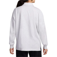 Nike polo manga larga mujer W NSW ESSNTL OS LS POLO vista trasera