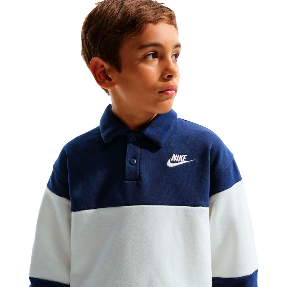 Nike polo manga larga niño K NSW CLUB RUBGY FT LBR 03