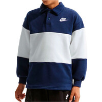 Nike polo manga larga niño K NSW CLUB RUBGY FT LBR vista frontal