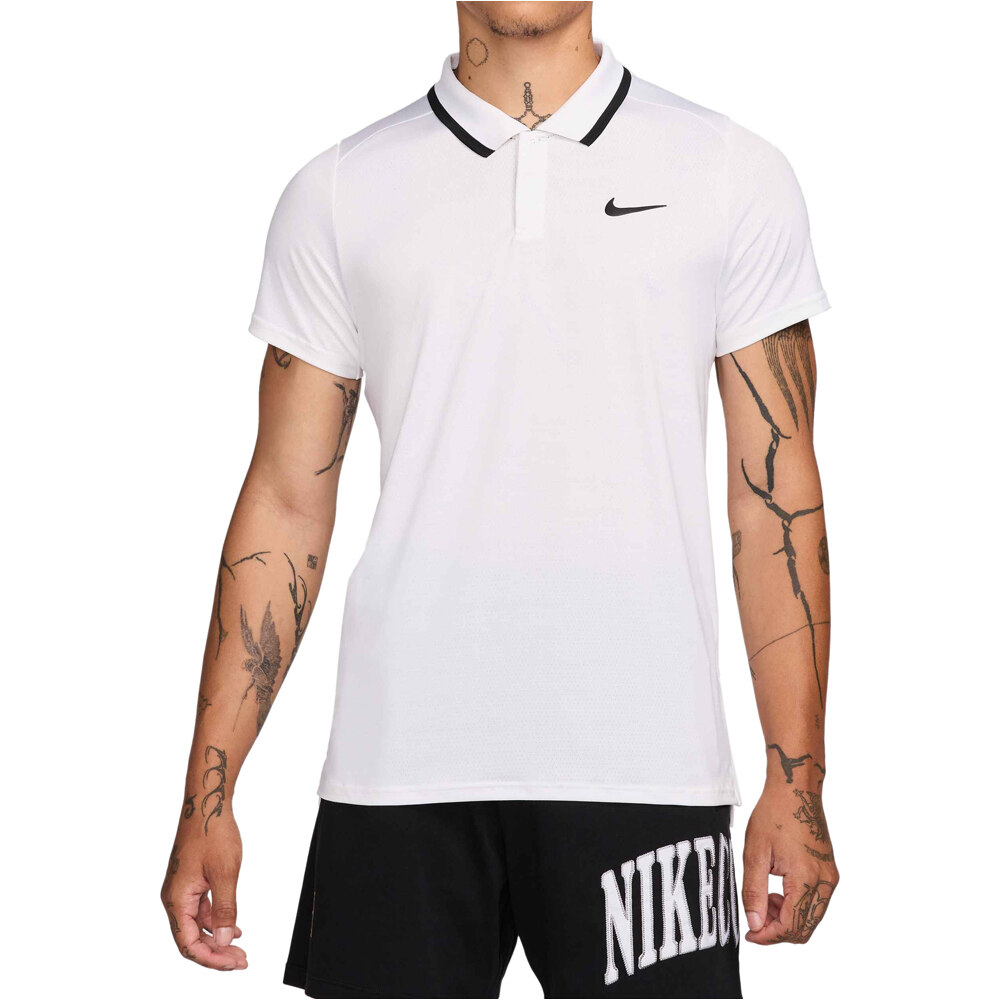 Nike polo tenis manga corta hombre M NKCT DF ADVTG POLO vista frontal