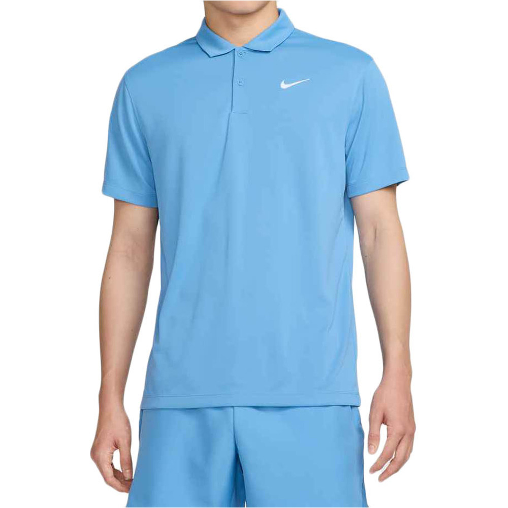 Nike polo tenis manga corta hombre M NKCT DF POLO SOLID vista frontal