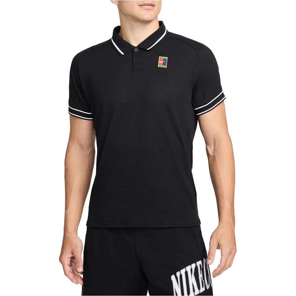 Nike polo tenis manga corta hombre M NKCT HERITAGE POLO vista frontal