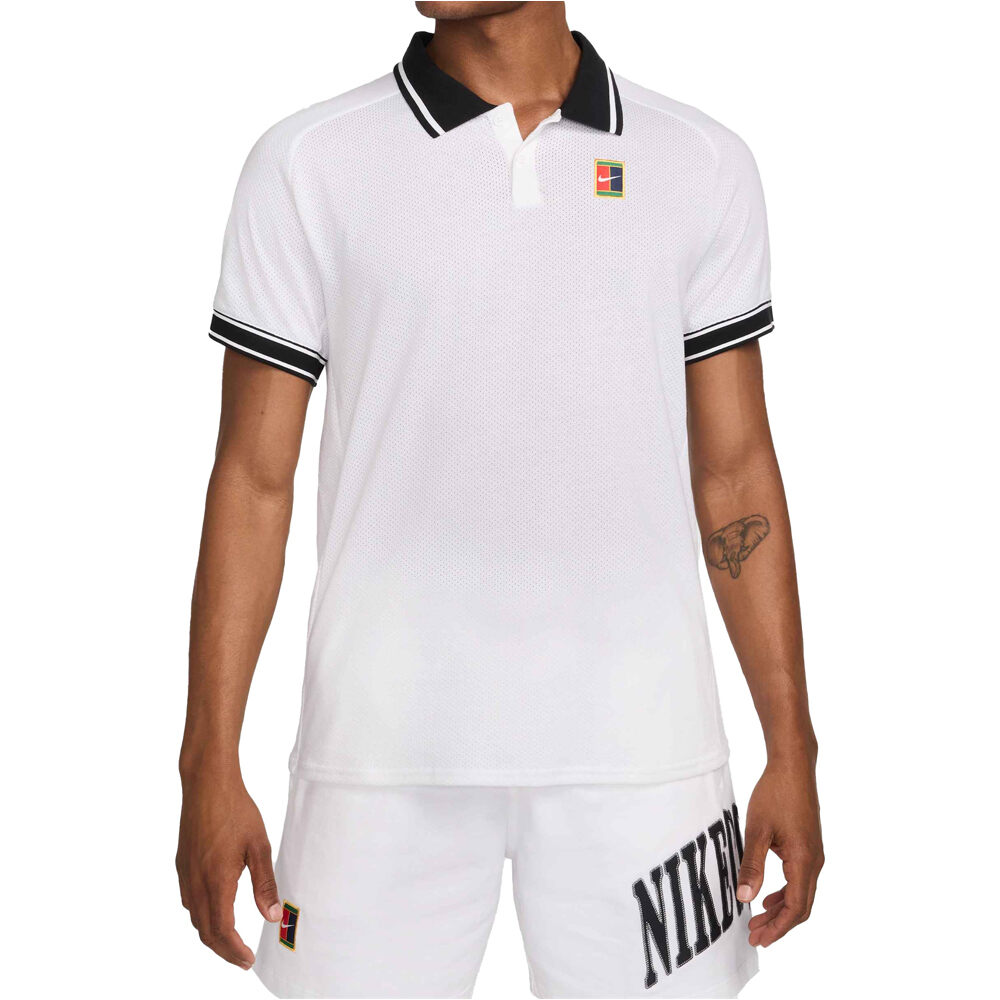 Nike polo tenis manga corta hombre M NKCT HERITAGE POLO vista frontal