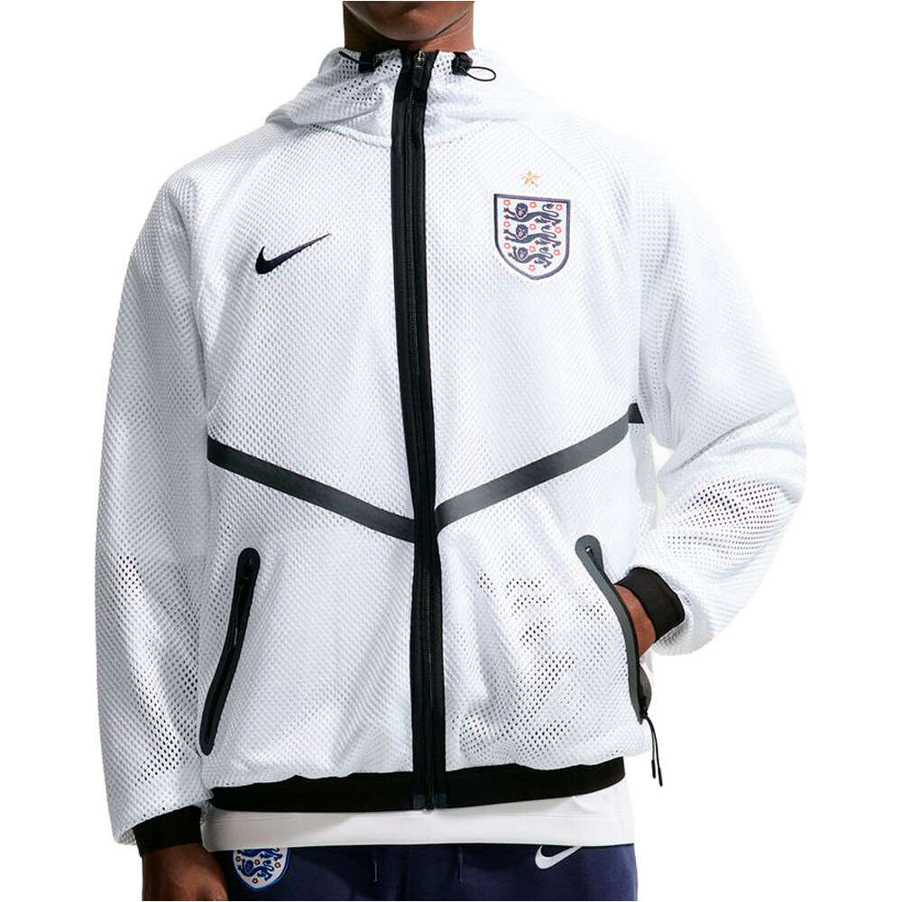 Nike sudadera entrenamiento fútbol ENGLAND 26 M NK DF KMC NTL ANT JKT vista frontal