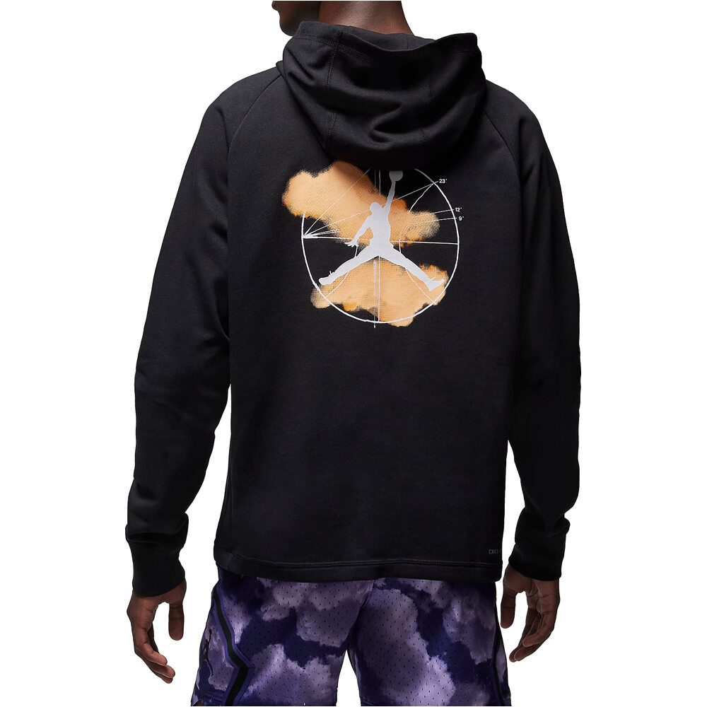 Nike sudadera hombre M J DF SPRT GFX FLEECE PO vista trasera