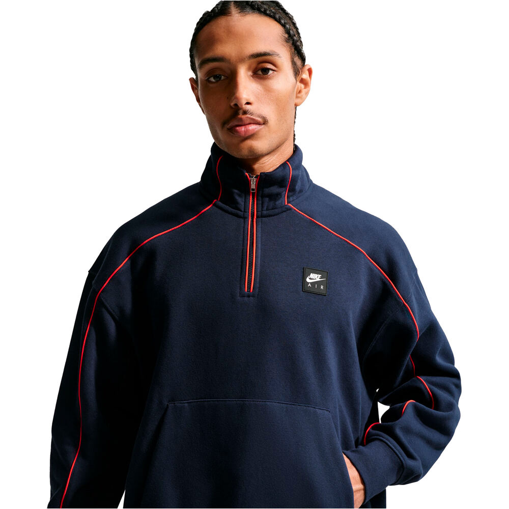 Nike sudadera hombre M NK AIR BB FLC QZ vista detalle
