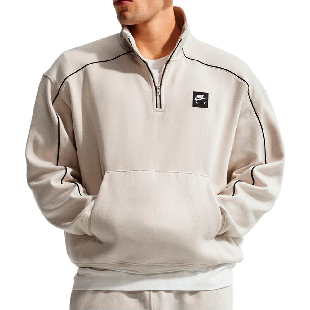 Nike sudadera hombre M NK AIR BB FLC QZ vista frontal