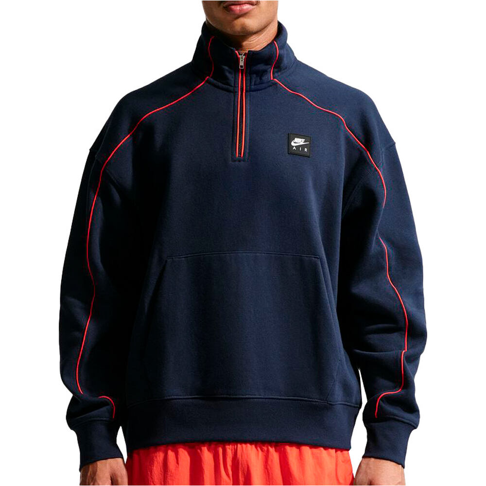 Nike sudadera hombre M NK AIR BB FLC QZ vista frontal