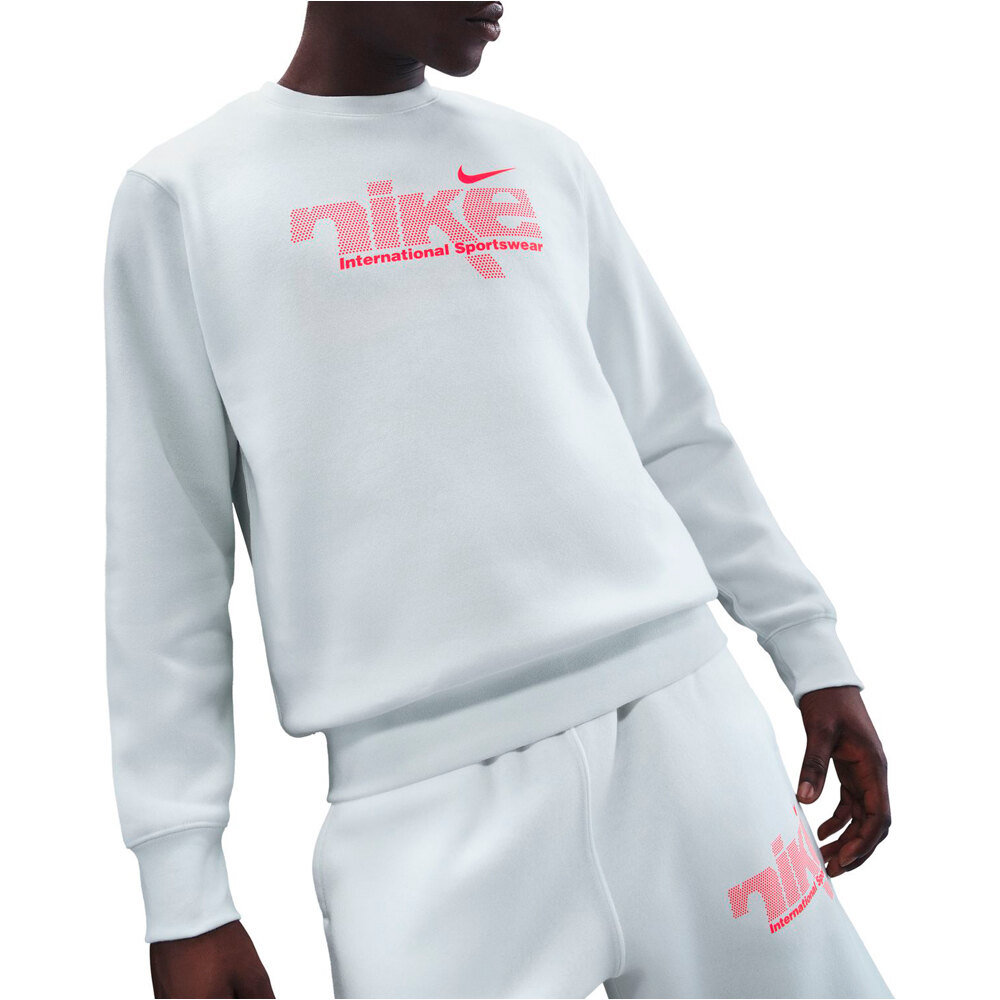 Nike sudadera hombre M NK CLUB BB CREW SWSH SPORT vista frontal