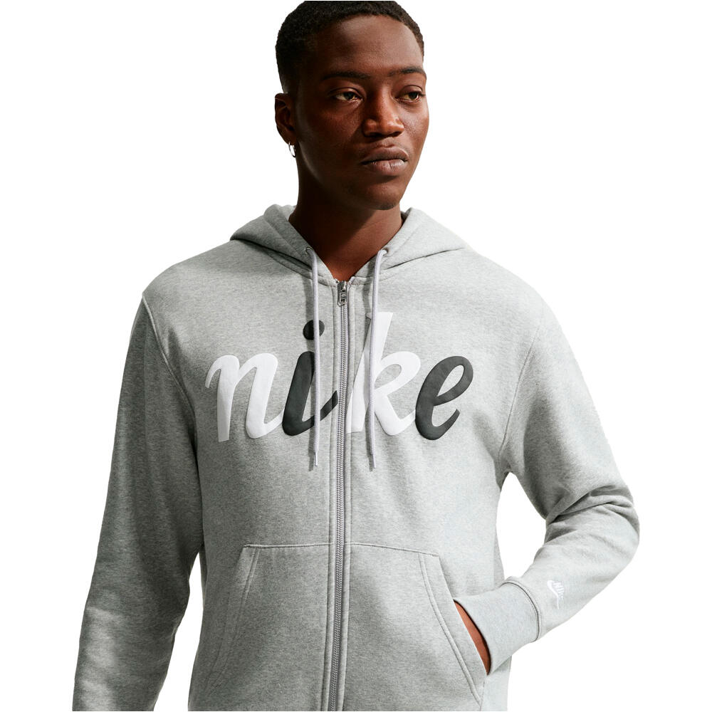 Nike sudadera hombre M NK CLUB BB FZ HOOD CTB vista detalle
