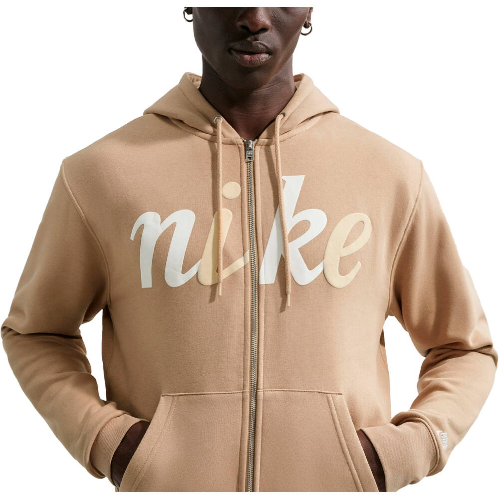 Nike sudadera hombre M NK CLUB BB FZ HOOD CTB vista detalle
